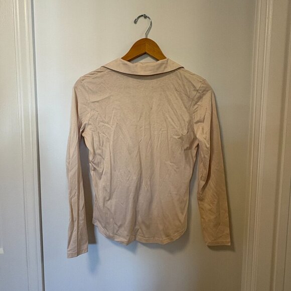 Joie collared long sleeve top Size XS cream colour - Picture 9 of 9